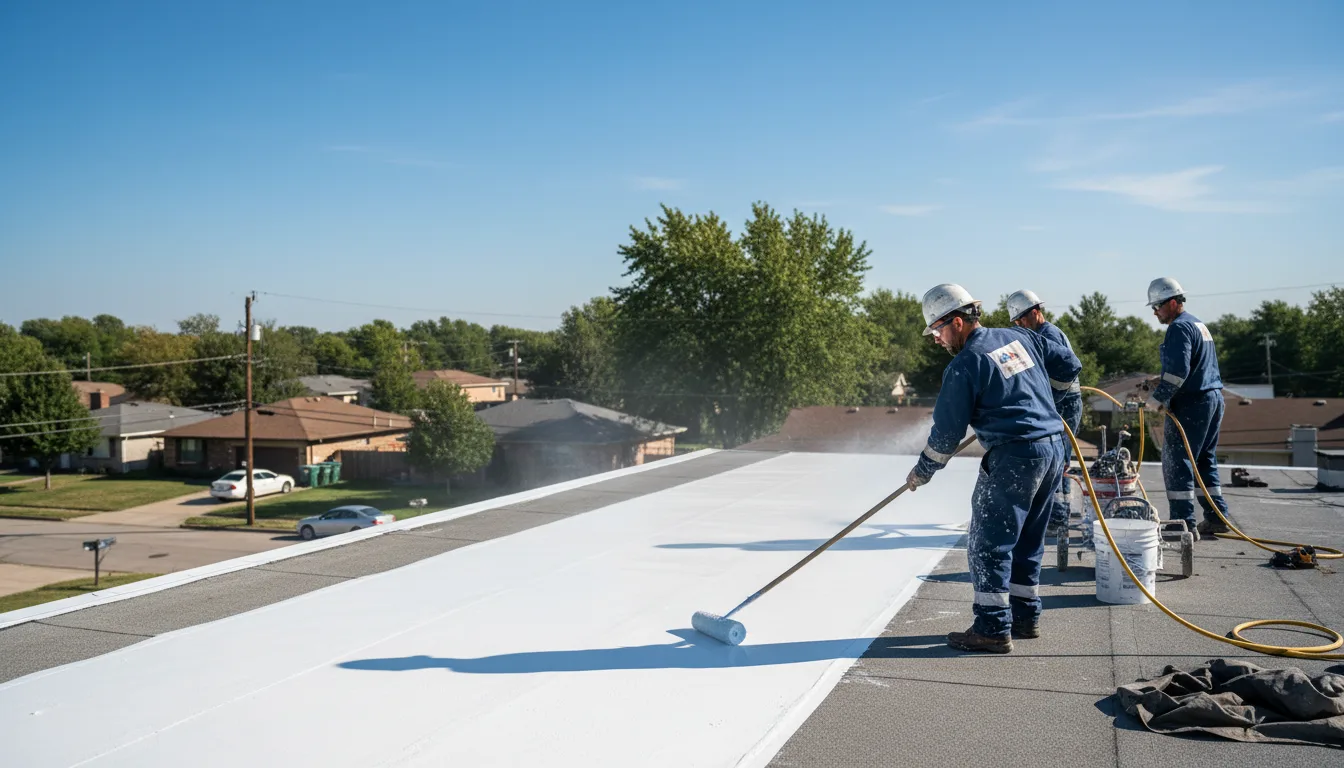 Commercial roof coating in Kinta, OK near me
